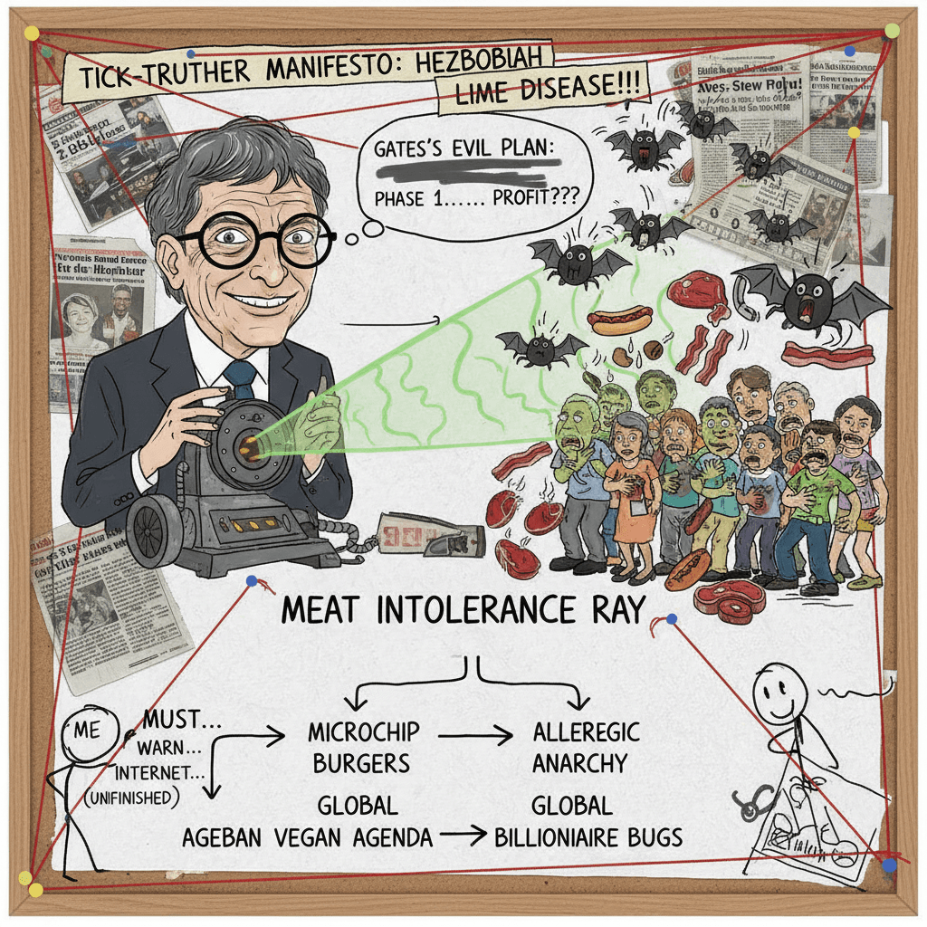 bill gates weaponized ticks via meat intolerance beam (UNFINISHED)