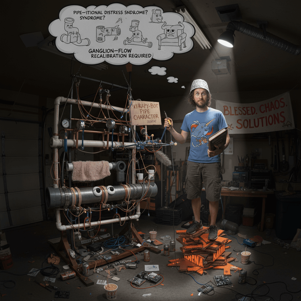 Built an industrial test rig to cure pipe anxiety like a sane person