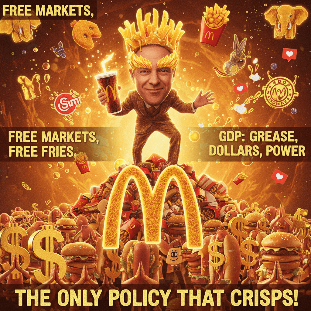 When your economic policy is just fast food and vibes