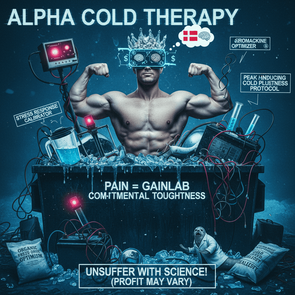 Danish ice bath brain hacking: suffering = science now apparently