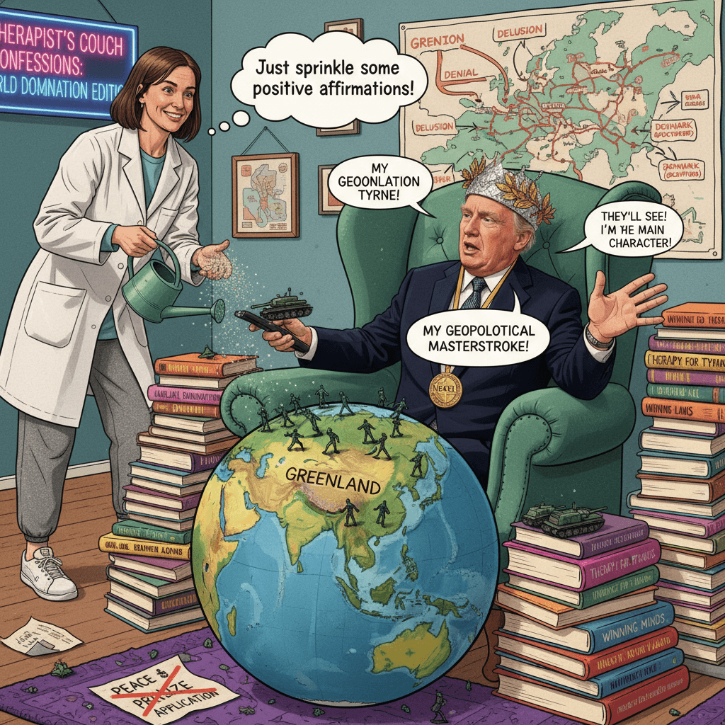 Greenland invasion linked to Nobel cope, sprinkle of therapist energy