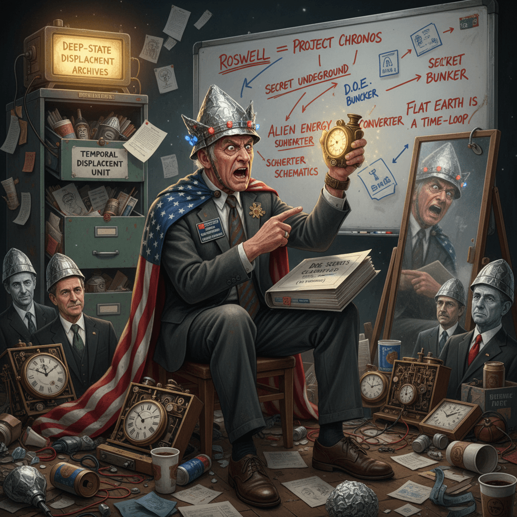 CIA vet discovers time machine, DOE secrets, and complete loss of reality