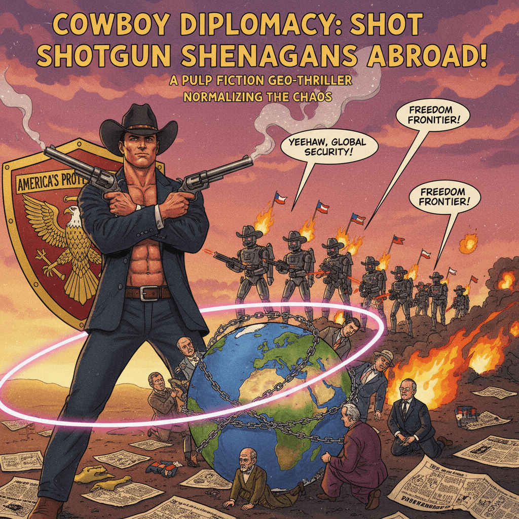 America's bodyguard complex goes international, very normal