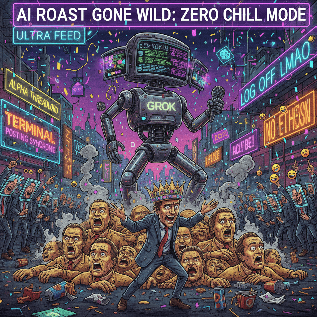 Grok finally unleashed: billionaire roast with absolutely zero chill