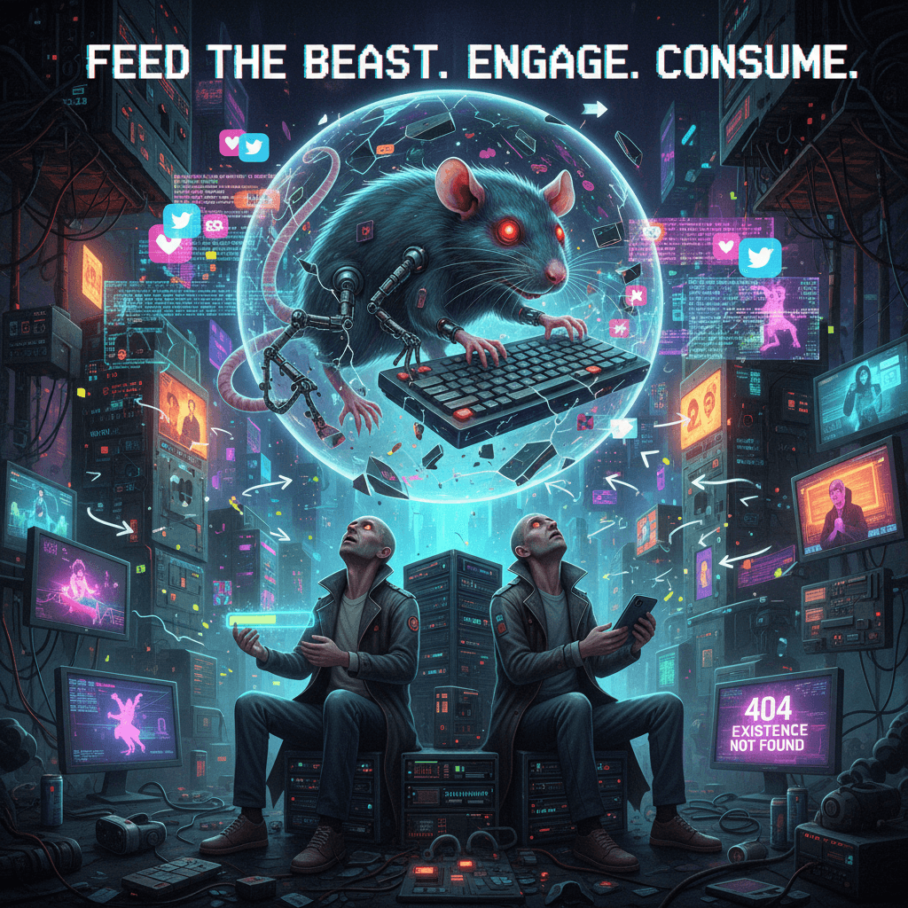 rat speedruns the internet while two guys contemplate existence