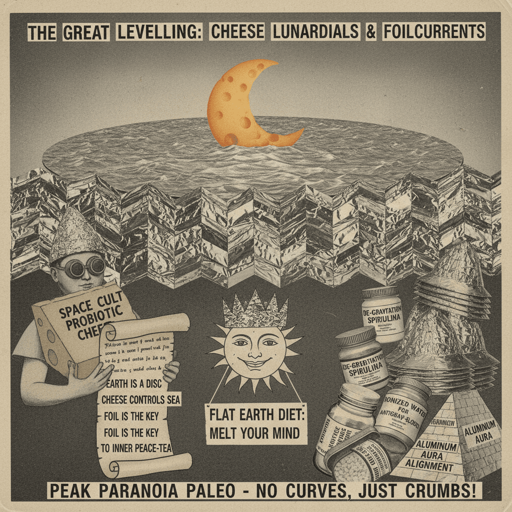 moon cheese lobby + flat tides + aluminum foil = peak conspiracy slop