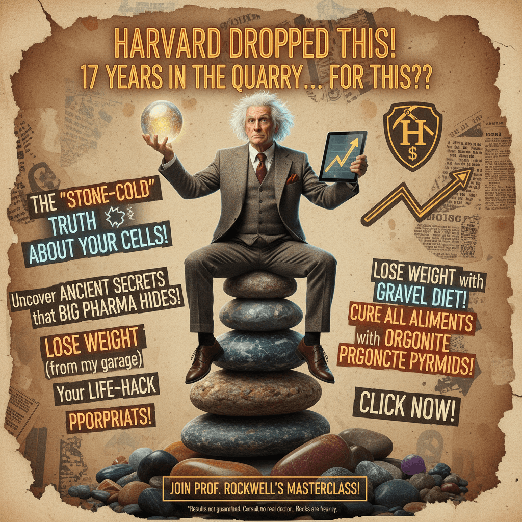 Harvard prof spent 17 years studying rocks, now selling you health truths