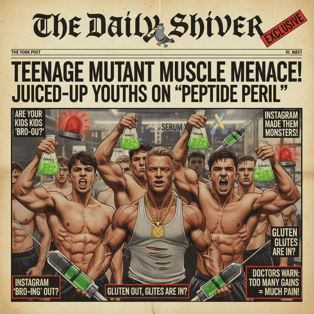 Local tabloid discovers teenagers exist, panics about peptides