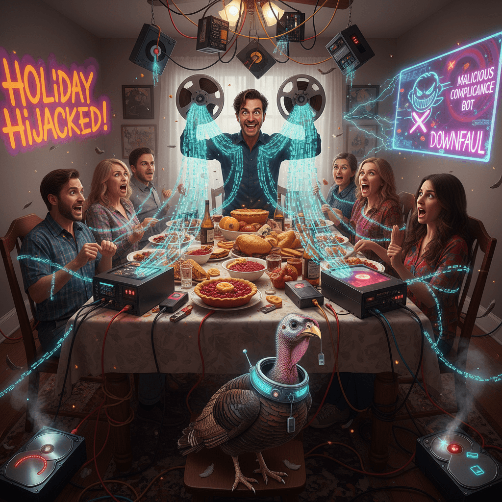 found the tapes, gonna ruin thanksgiving with malicious compliance