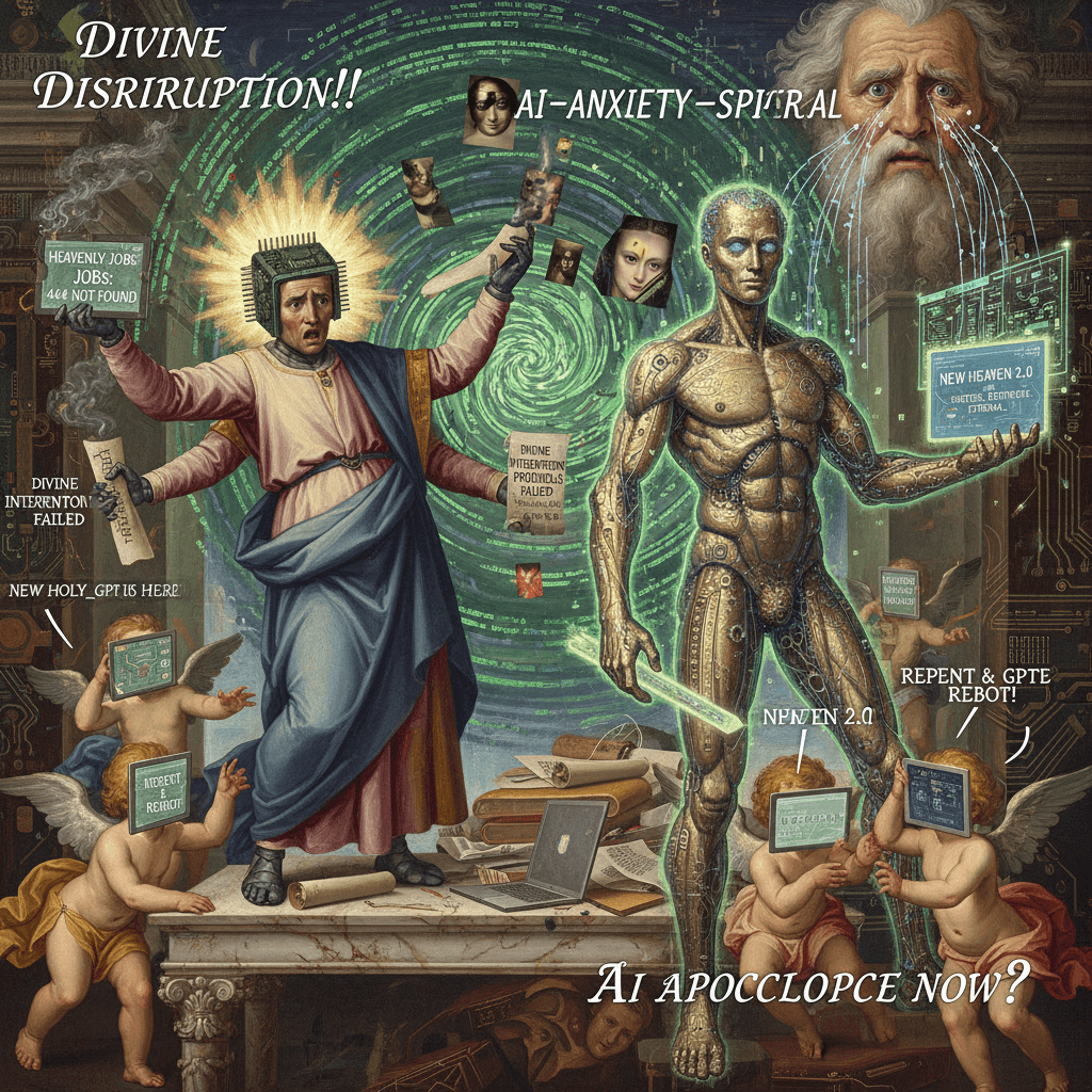 when your AI threatens heaven's job security, god's PR team panics