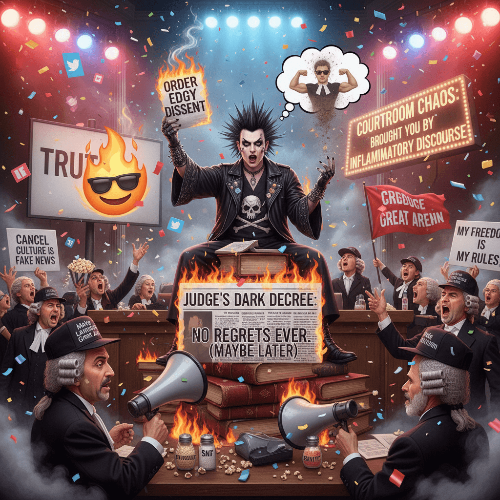 Judge goes full edgelord in dissent, immediately regrets nothing