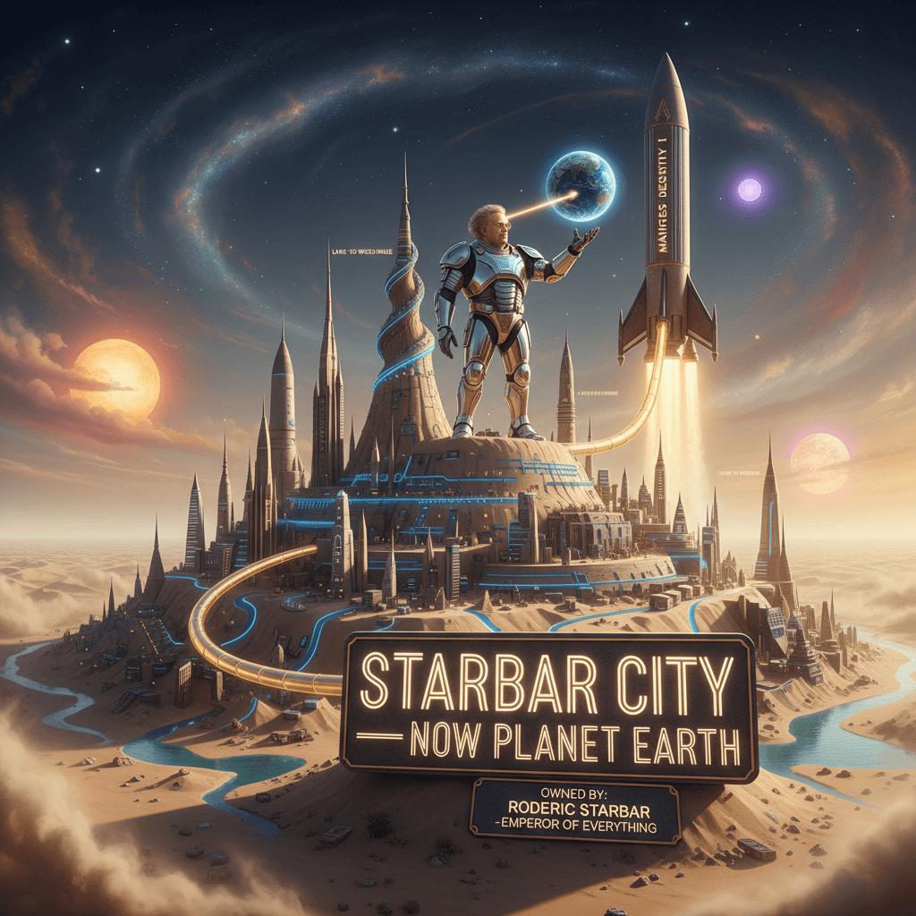 man builds sandbar city, announces he now owns 'world'