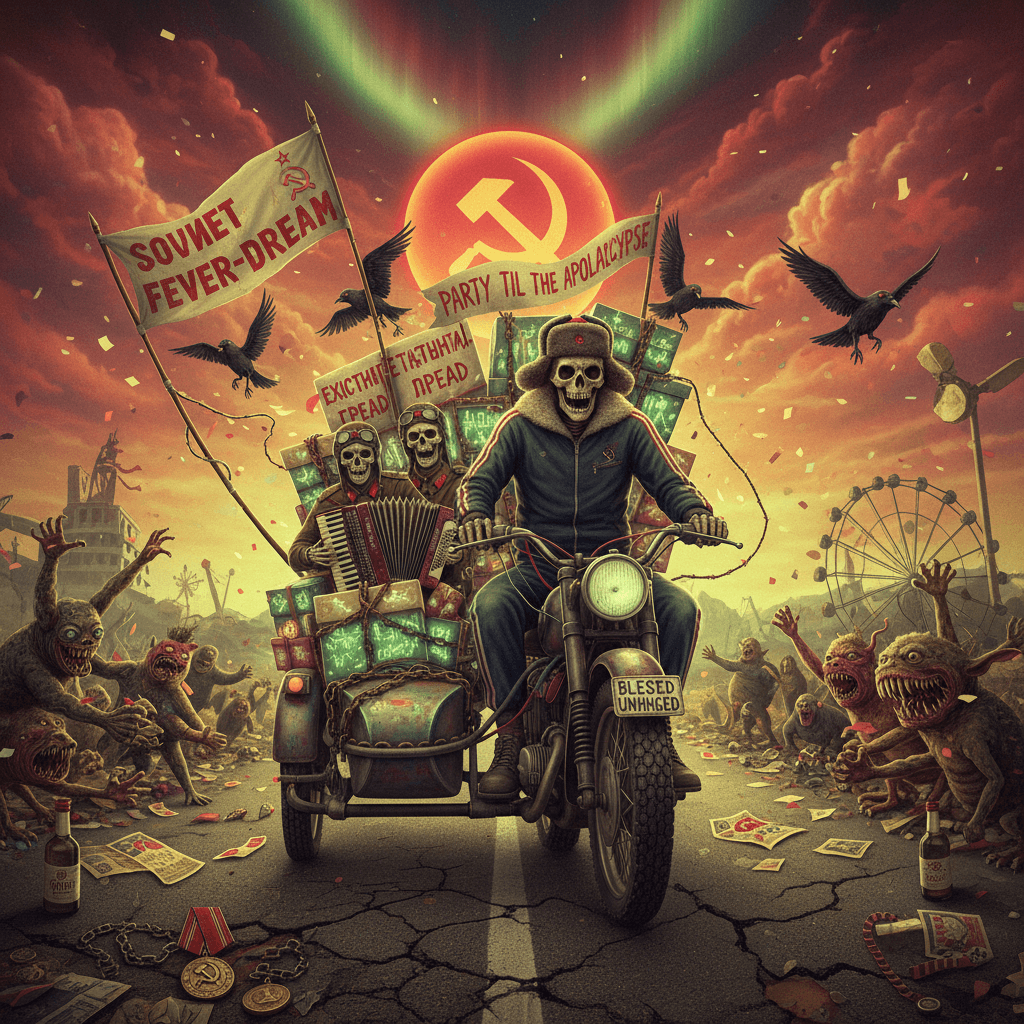 Death takes a holiday road trip with gift-wrapped existential dread