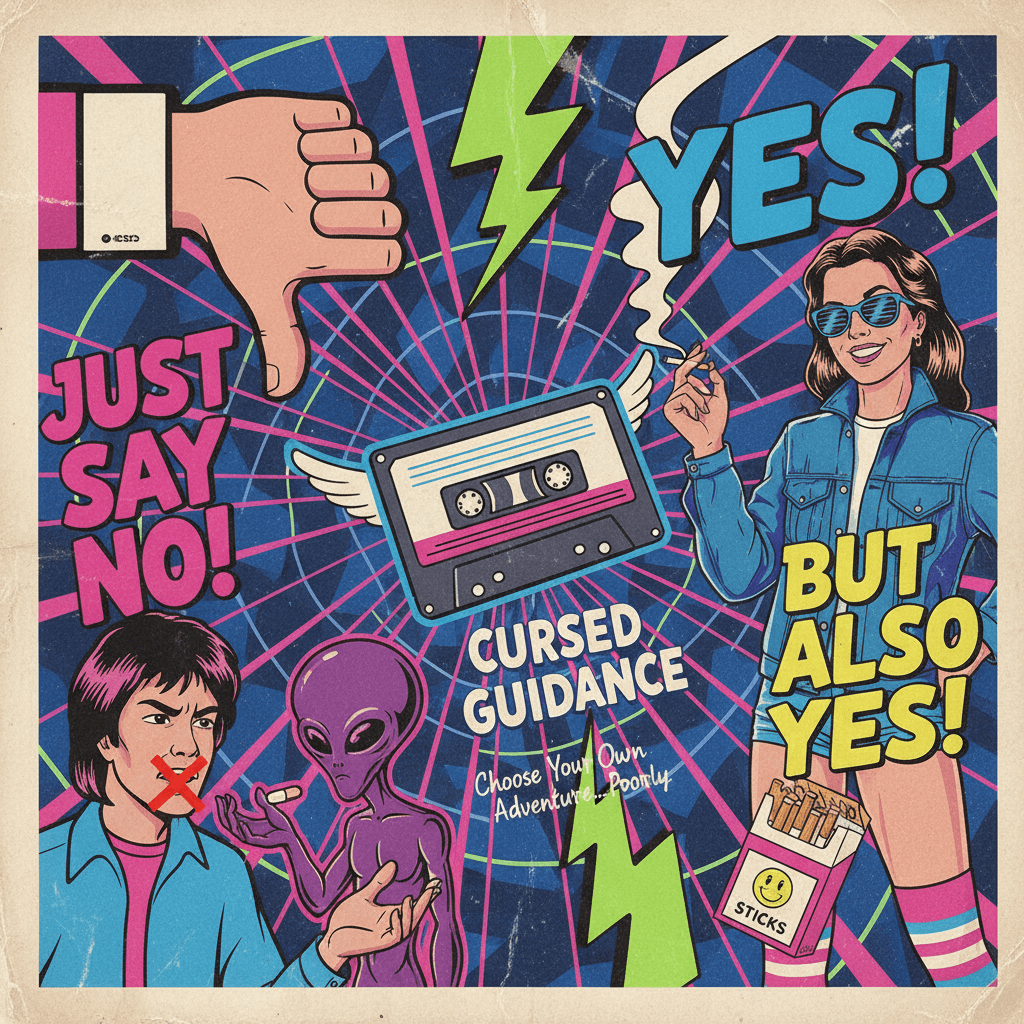 Just say no (but also yes to cigarettes, apparently)