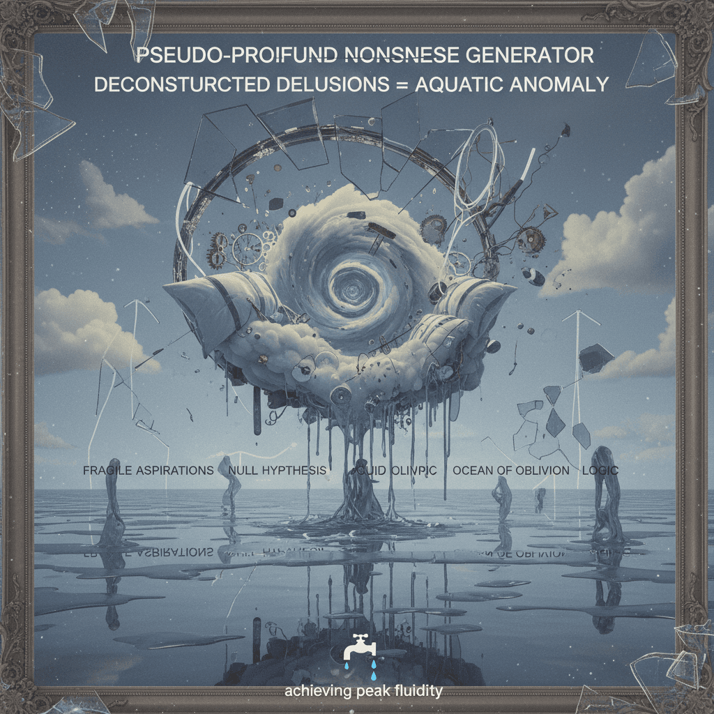 deconstructed dreams achieve nothing but a wet floor metaphor