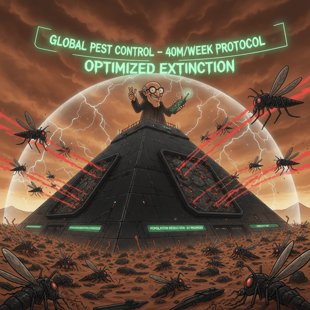 Bill Gates' 40M mosquito/week genocide speedrun (with DRONES)