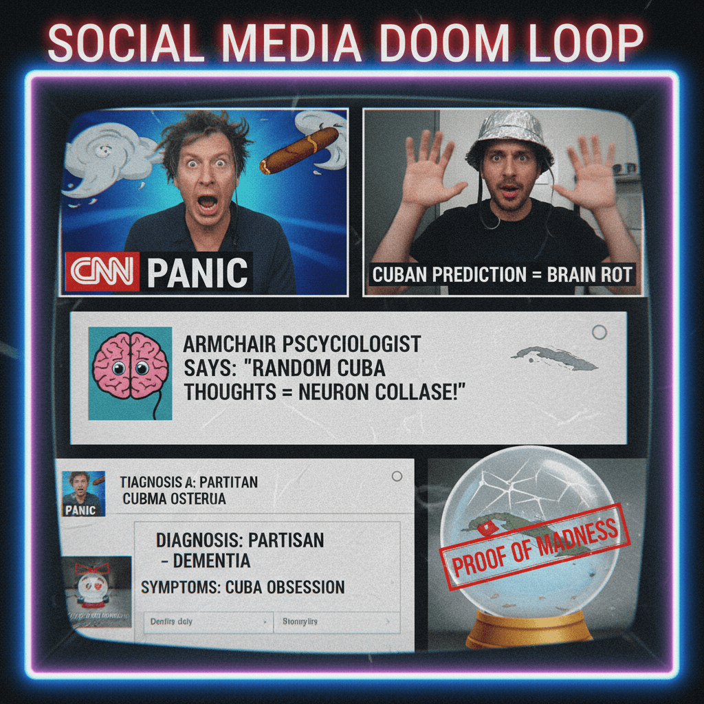Random Cuba prediction = proof of dementia (ft. CNN panic)