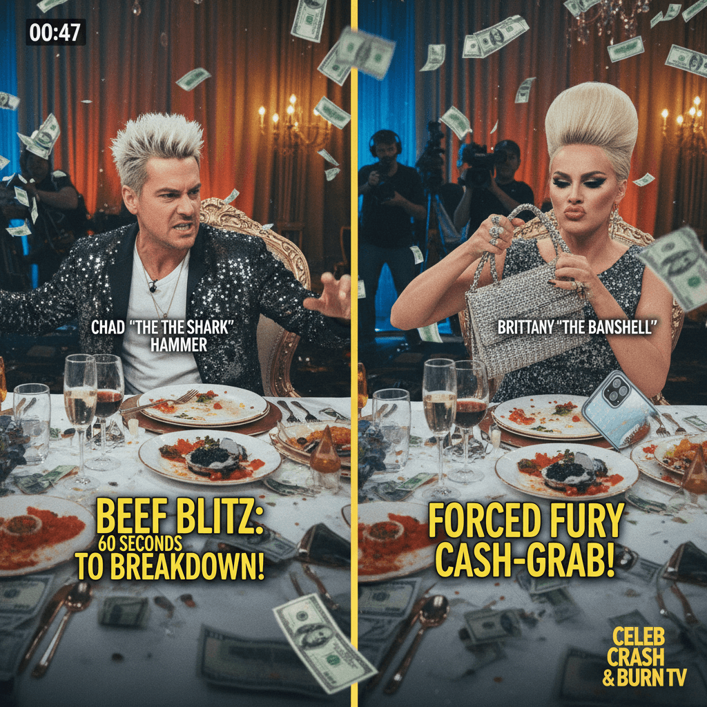 Two mid-tier celebs too hostile to pretend to like each other for TV money