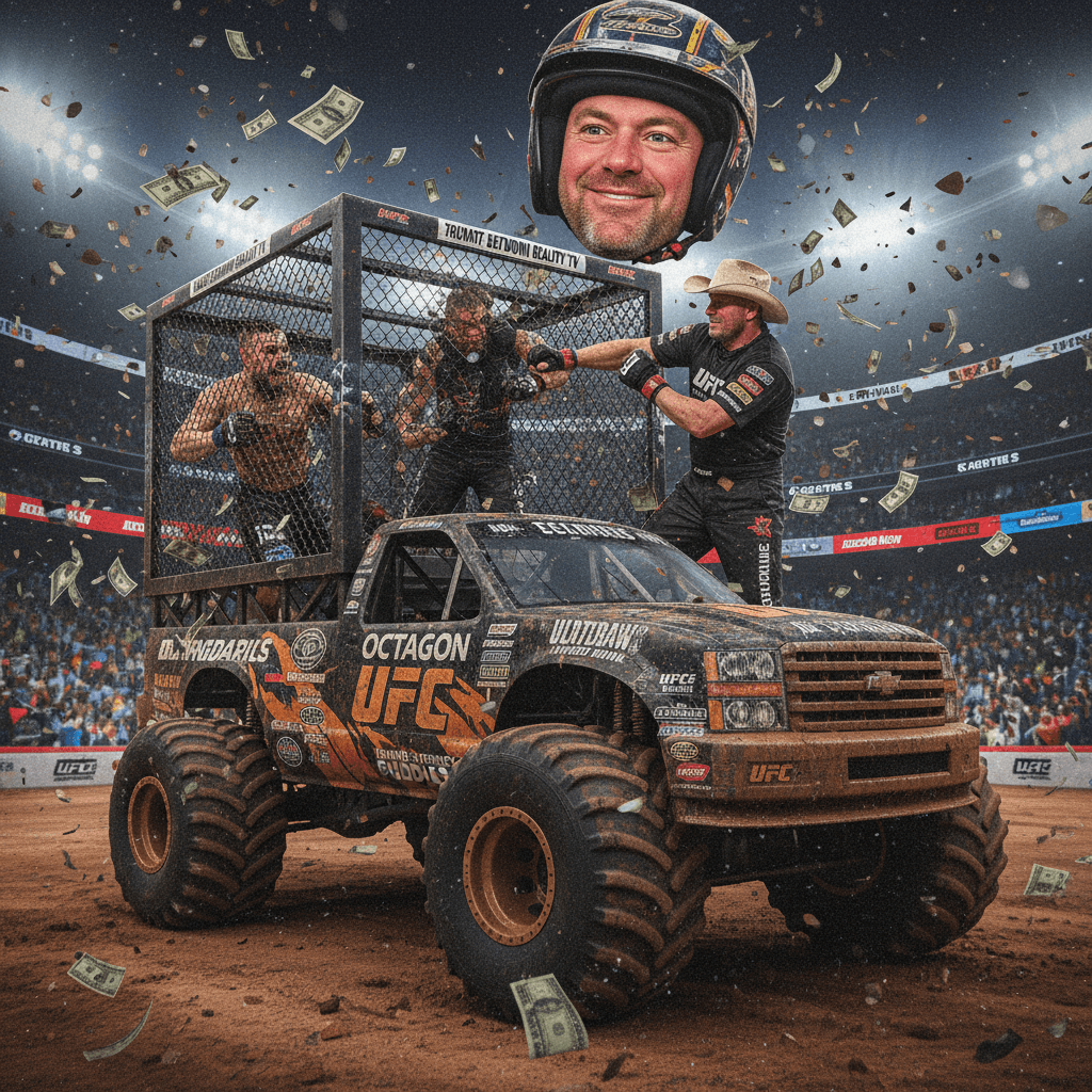 Dana White's NASCAR fever dream: UFC meets truck series in peak content collapse