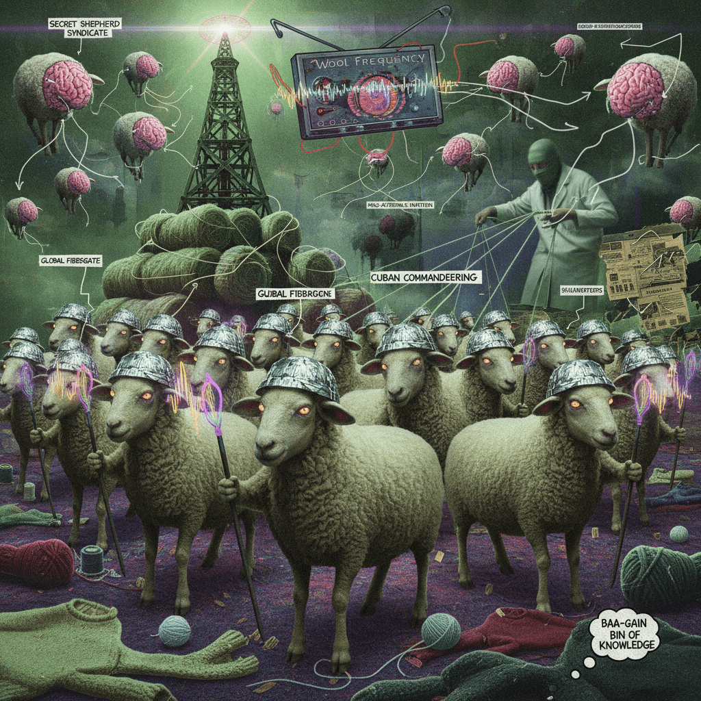 Wool frequency weapons confirmed; Cuban sheep now sentient