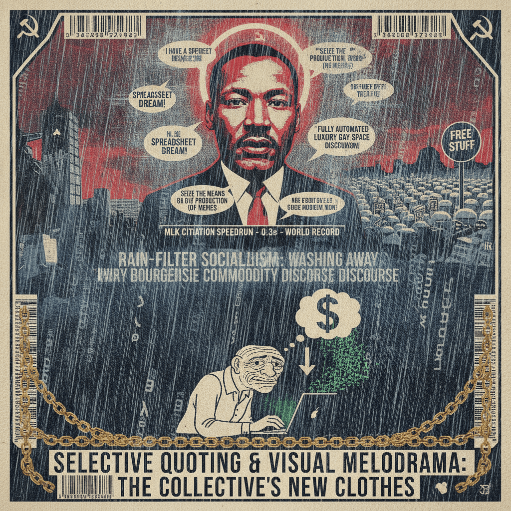 MLK would never: a study in selective quoting and visual melodrama
