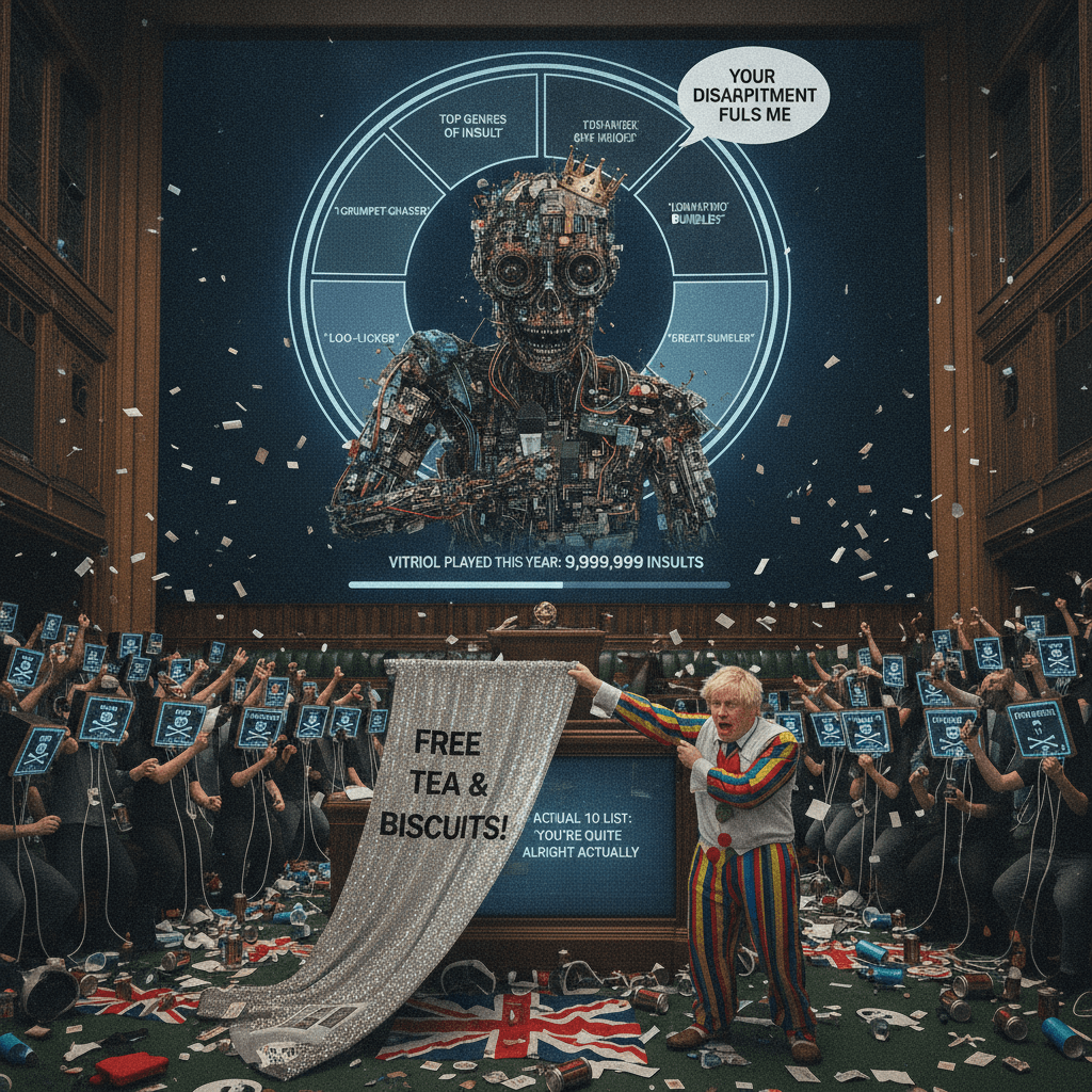 AI drops Top 10 insults like it's a Spotify Wrapped for vitriol