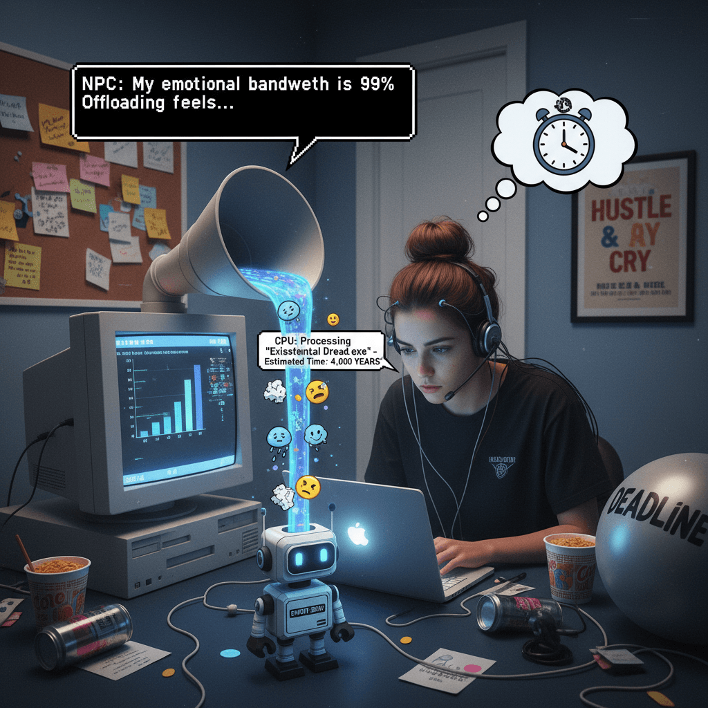 Anxiety speedrun: outsource your feelings to a computer