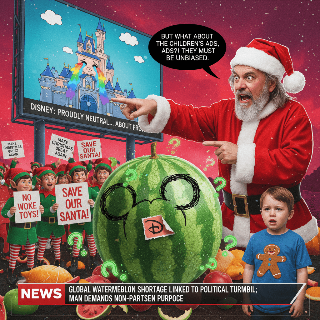 Disney sticker causes existential crisis, man demands neutrality in children's ads