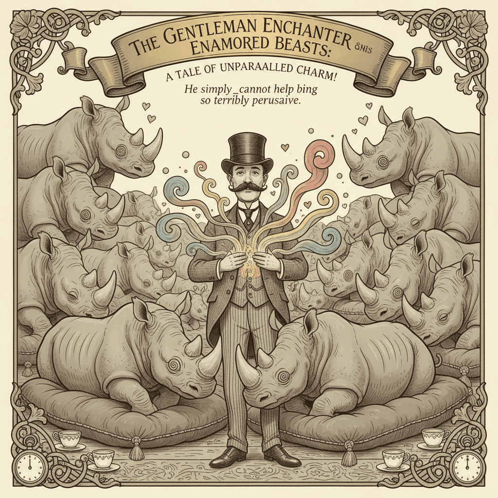 man so magnetic rhinos would literally just give up and purr