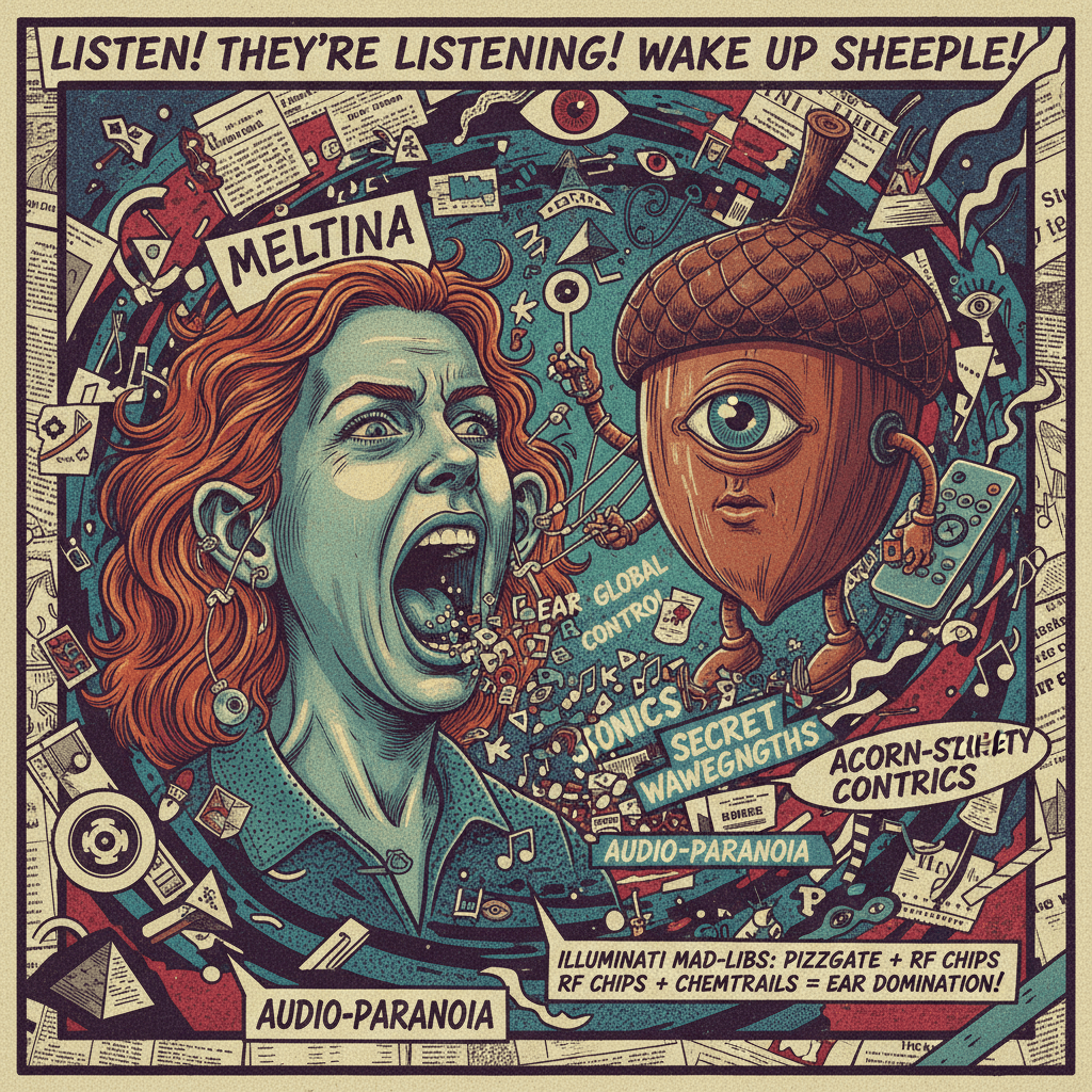 MELTINA screams about the Illuminati controlling our ears via ACORN