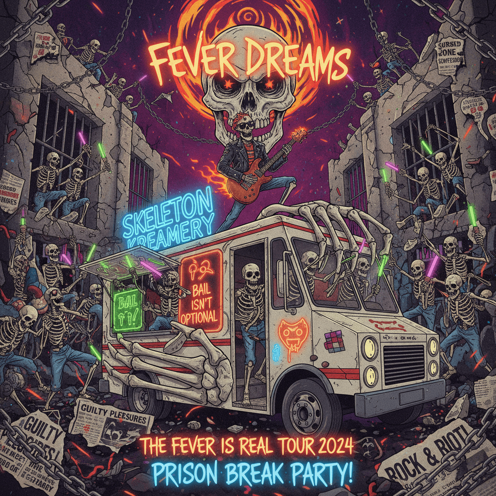 skeleton ice cream truck prison rave tour: the fever is real and bail isn't optional