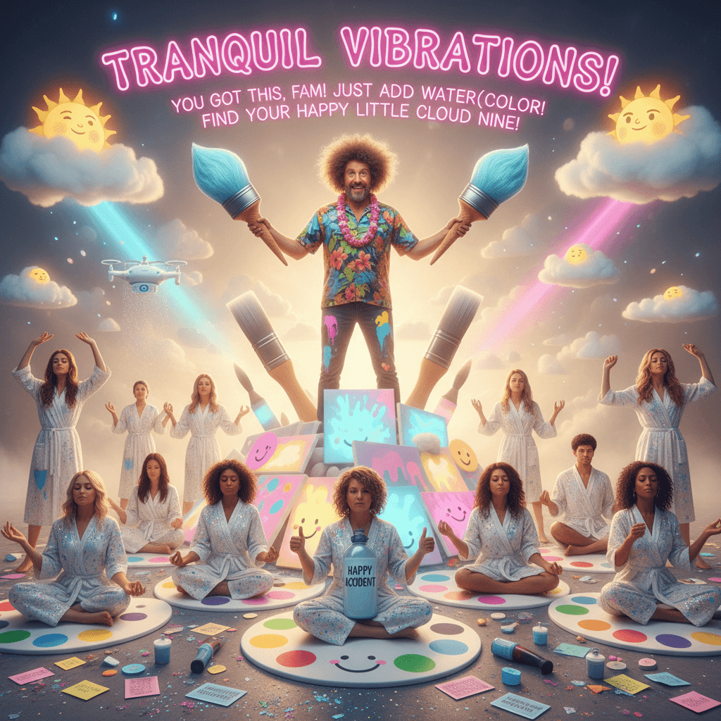 Bob Ross's fever dream cousin tells us to chill, we somehow believe him