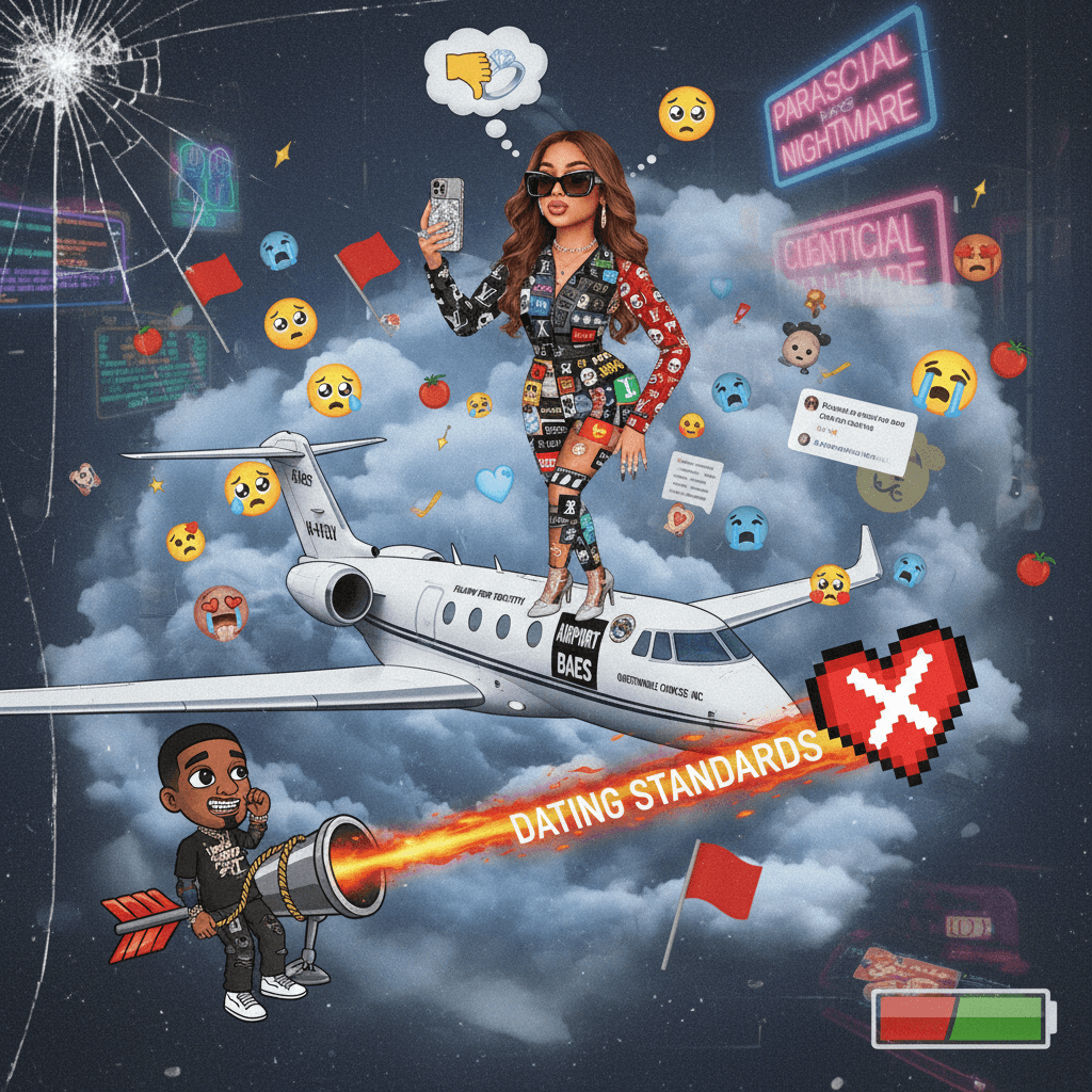 teen influencer flex on dating standards via rapper air travel