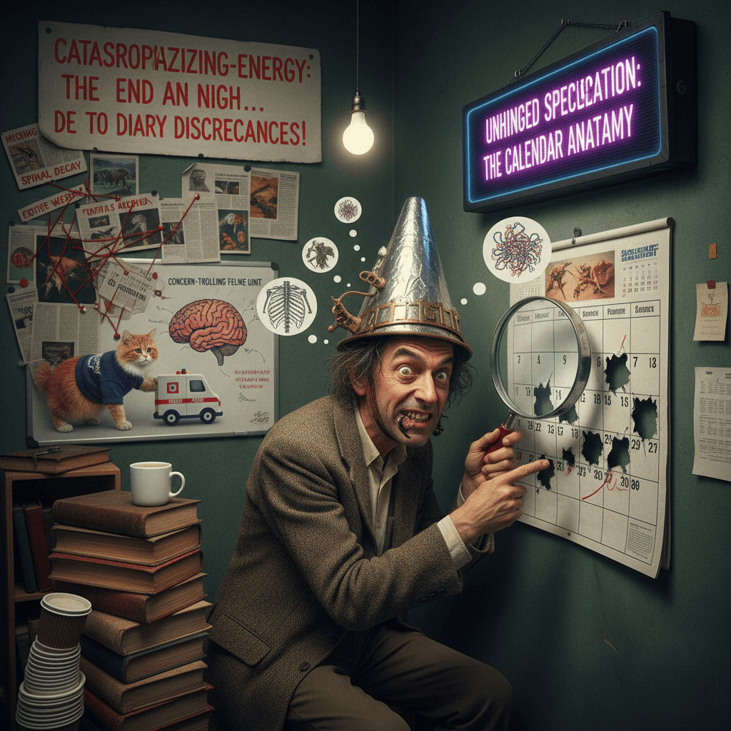 Neurologist learns anatomy from calendar gaps, very normal