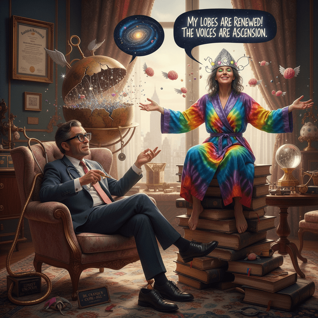 Doctor tells patient they're crazy, patient interprets as profound healing