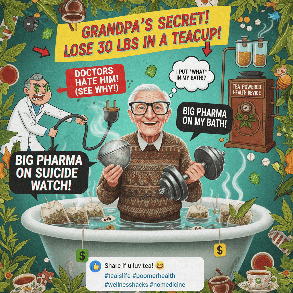 Grandpa discovers one weird trick doctors hate (it's just tea)