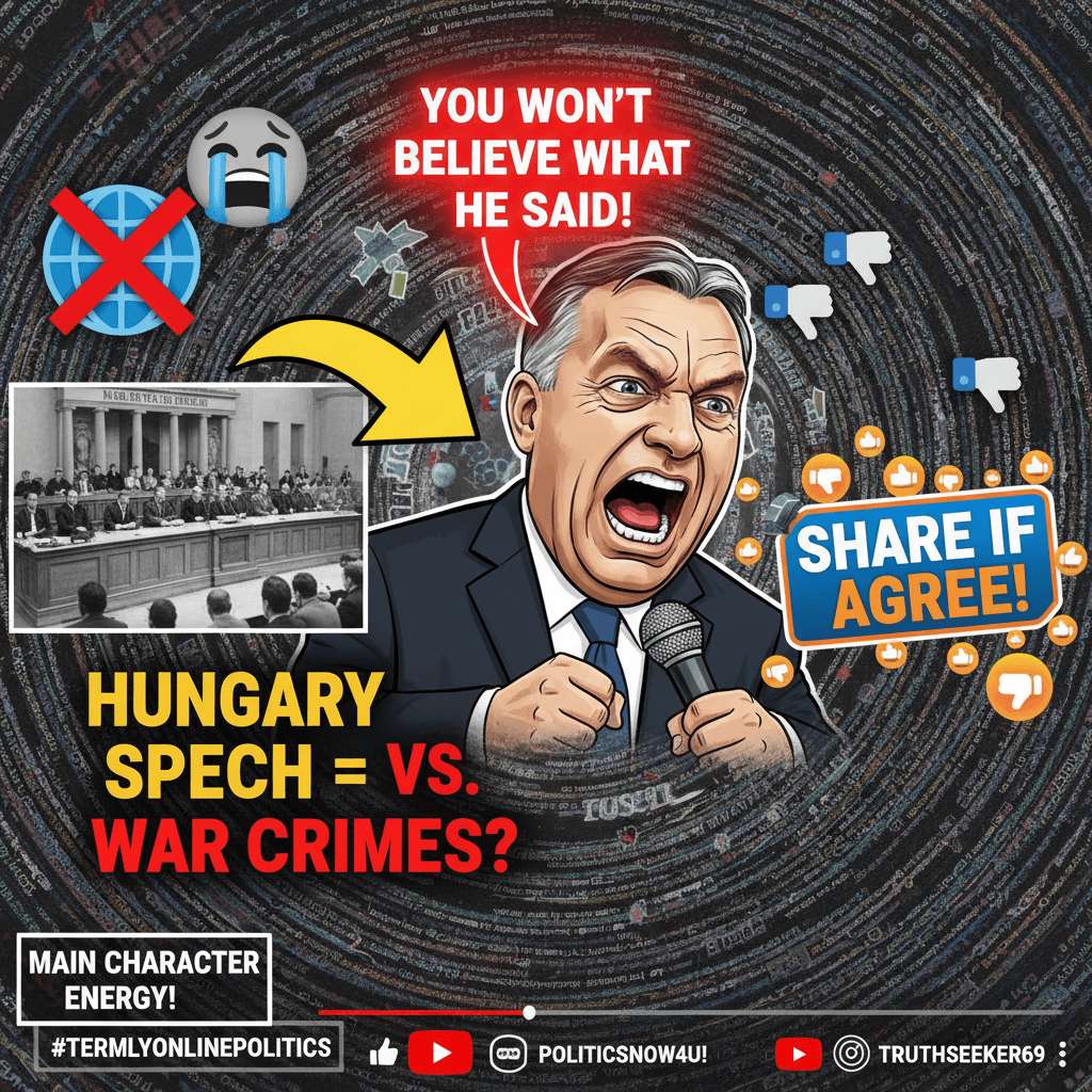 Peak slop: comparing Hungary speech to Nuremberg trials via YouTube thumbnail