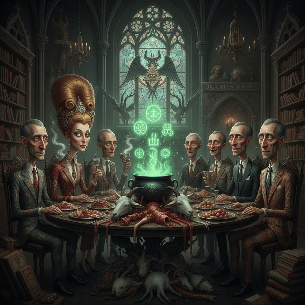 billionaires look weird, probably dark magic and severed goat anatomy