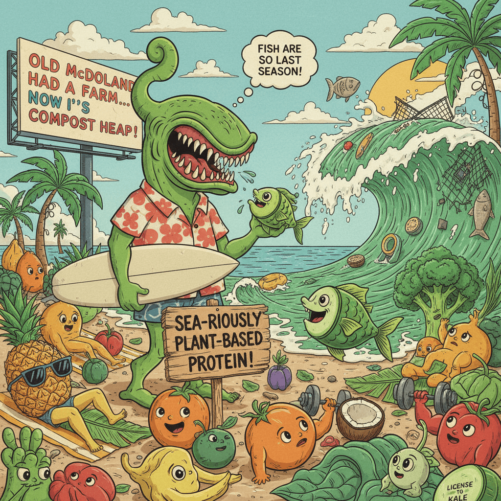 Fish had one job: exist. Failed spectacularly. Now it's plants.