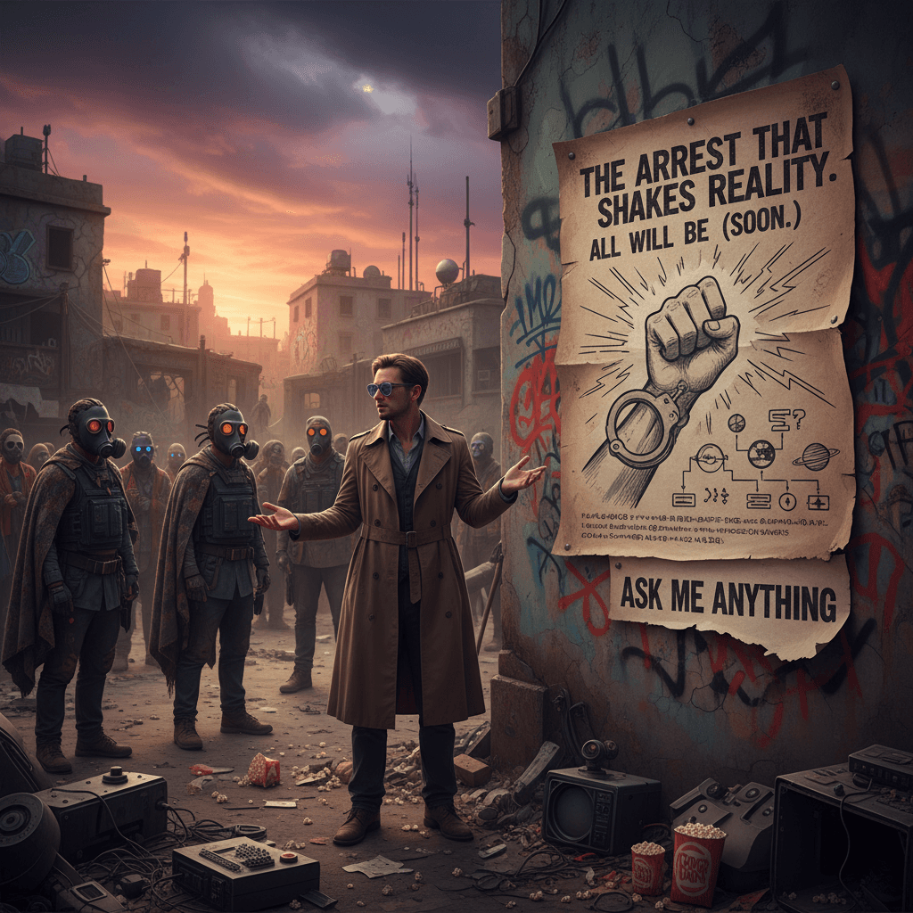 cryptic poster promises world-changing arrest, refuses to elaborate