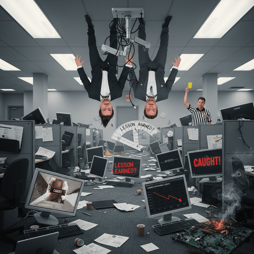 CEO and coworker learn hard lesson about monitor angles