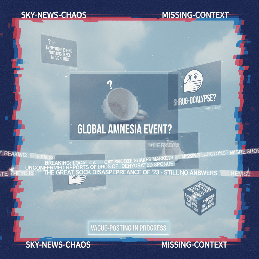 literally nothing happened and we're all supposed to care