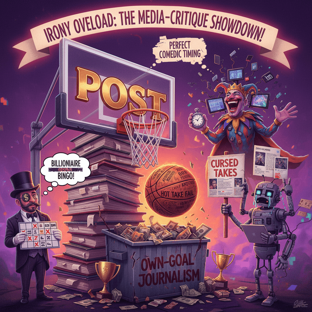 Post dunks on itself with perfect comedic timing