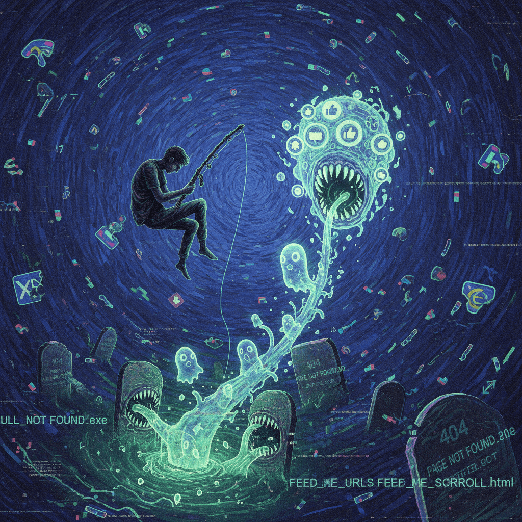 lost in the void, feeding ghosts to dead URLs