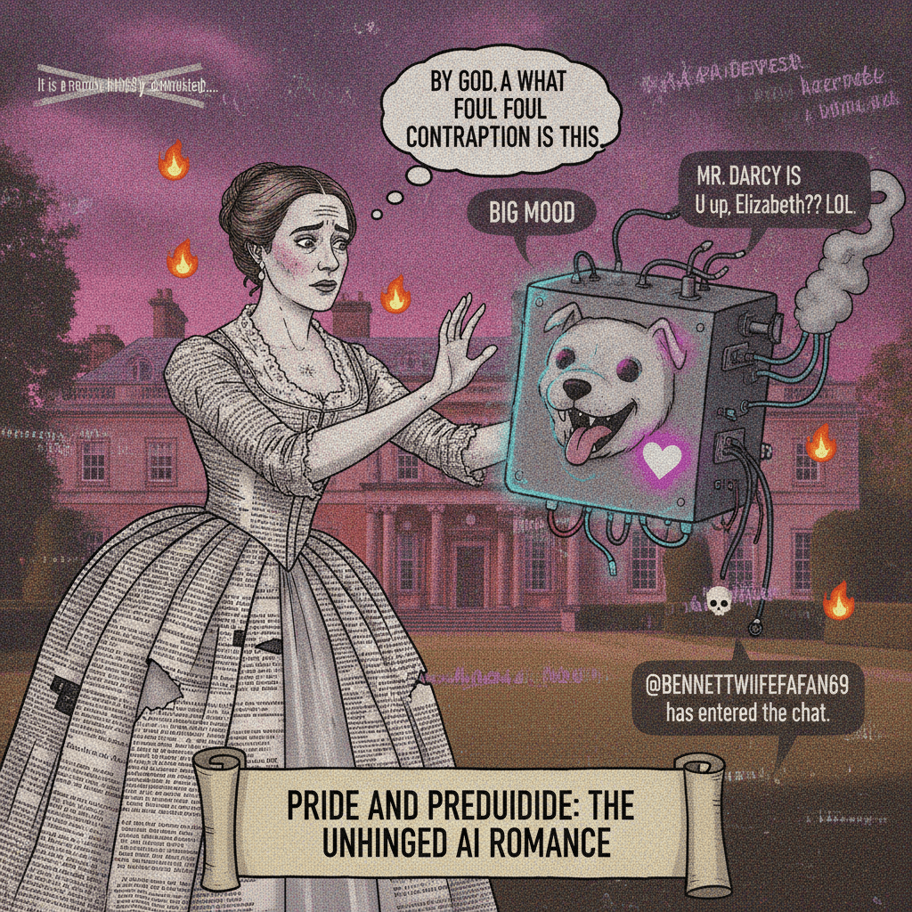jane austen meets a malfunctioning discord bot in heat