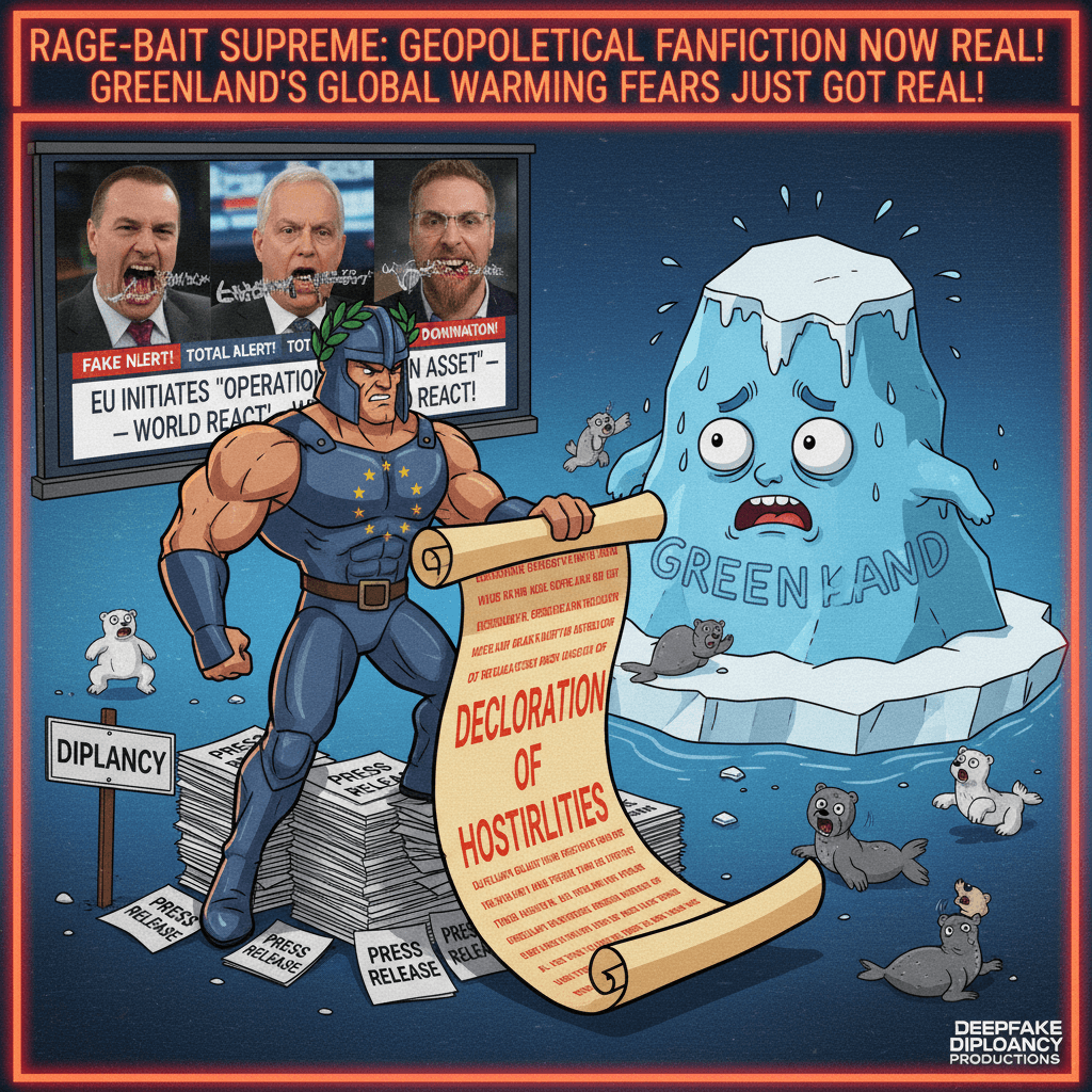EU declares war via press release; Greenland sweating nervously