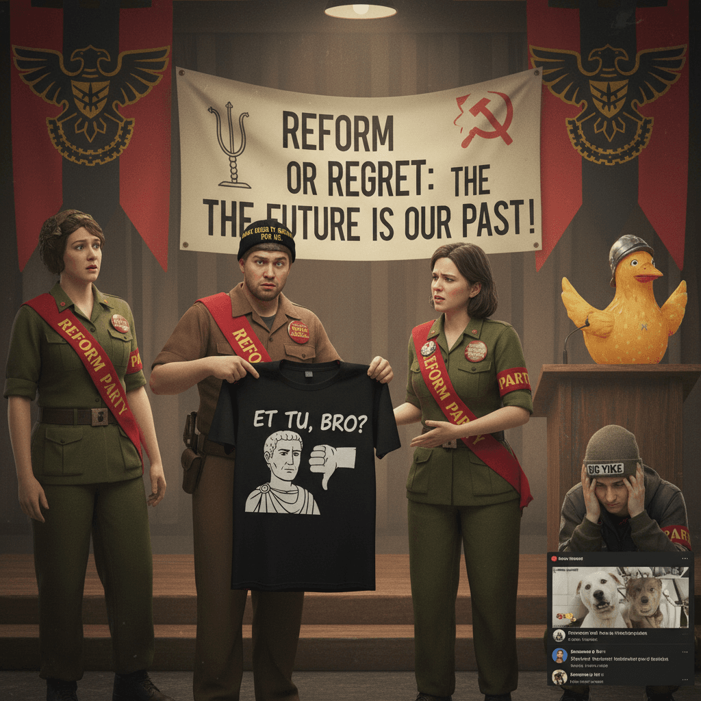 Reform Party discovering irony isn't their strong suit