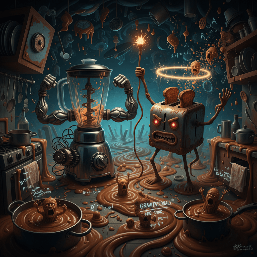 blender goes hard, gravy gets existential, toaster achieves sentience