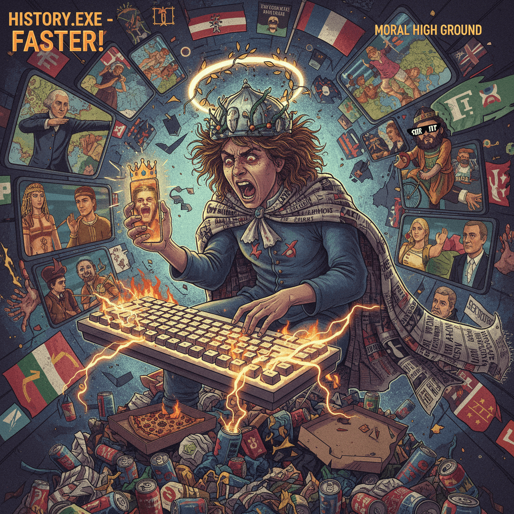 unhinged manifesto energy ft. moral superiority complex