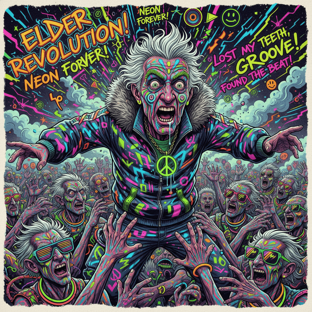 Grandpa discovered rave culture and hasn't recovered since